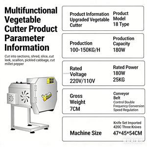 Coupe-légumes et fruits direct usine, trancheuse <span class=keywords><strong>rapide</strong></span>, déchiqueteuse d'oignons verts en acier inoxydable pour usine de transformation - Product Image 4