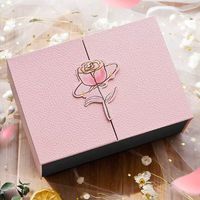 Boîte d'emballage de parfum en carton pliable de luxe avec logo personnalisé pour la présentation de bijoux