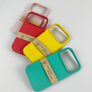 Bán Buôn Tùy Chỉnh Phân Hủy Sinh Học Trường Hợp Sinh Thái Thân Thiện Với Điện Thoại Di Động Bìa Cho Iphone 17 Pro Max Rơm Lúa Mì S26 Siêu Tùy Chỉnh Di Động Trường Hợp - Product Image 2