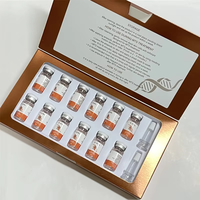 Kit de sérum facial anti-âge OEM, cellules souches de saumon, acide hyaluronique, centella - éclaircissant, nourrissant, pour femmes, usage domestique, personnalisé