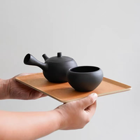 Plateau rectangulaire moderne en bois d'acacia massif pour la maison, support à tasses de fête, plateau à thé, assiette de service et plateau de rangement