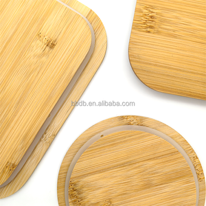 Récipients en verre <span class=keywords><strong>Pyrex</strong></span> micro-ondables Boîte à lunch en verre de stockage des aliments avec couvercle en bambou - Product Image 5