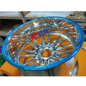 ล้อแม็กซ์อะลูมิเนียมฟอร์จขอบลึก 24 นิ้ว ขัดเงาโครเมียม ขนาด 24x14/24x12 จำนวน 4 ชิ้น ใหม่ - Product Image 6