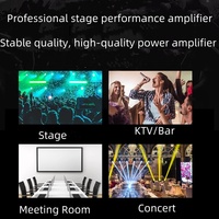 Amplificateur de haut-parleur en métal haute puissance de qualité supérieure Amplificateur de puissance audio extérieur professionnel pour la maison