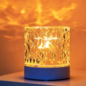 Đèn chiếu acrylic gợn sóng nước có pin, điều khiển cảm ứng & từ xa, đèn LED có thể điều chỉnh độ sáng, di động, cắm USB, dùng trang trí phòng ngủ - Product Image 6