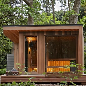 <span class=keywords><strong>Sauna</strong></span> de Jardín de Madera para 4 Personas con Ducha y Panel de Combustión - Product Image 3