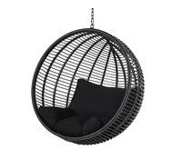 Fauteuil suspendu en forme d'œuf - Balançoire pour terrasse de plage et chambre à coucher, fauteuil suspendu de loisirs pour intérieur et extérieur