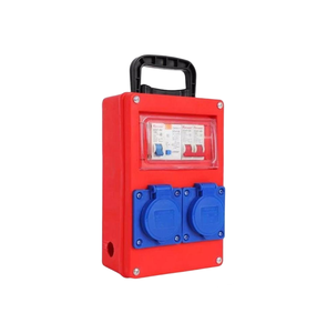 กล่องจ่ายไฟแบบพกพาพร้อมเต้ารับอุตสาหกรรม 3 ขา 1x16A และเต้ารับกันน้ำ 1x10A พร้อมระบบป้องกันไฟรั่ว RCD 220V - Product Image 6