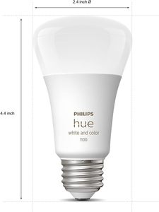 Kit de Inicio de Iluminación Inteligente <span class=keywords><strong>PHILIPS</strong></span> HUEGo, Incluye (1) Puente (4) Bombillas LED A19 E26 de 75W, Atenuables, Control por Aplicación y <span class=keywords><strong>Alexa</strong></span> - Product Image 2