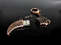 Porte-clés en métal cool couteau damas poignard usb flash 32 go 16 go 8 go 4 go clé USB 64 go stylo USB lecteur étanche