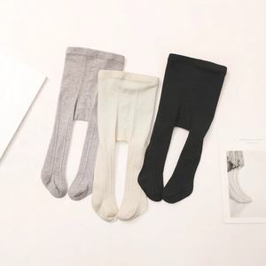 Set di 3 <span class=keywords><strong>Collant</strong></span> Invernali <span class=keywords><strong>in</strong></span> Maglia per Bambine, Motivo Tinta Unita, Antibatterici, Calzamaglia Comoda per Neonati - Product Image 1