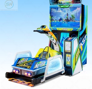 Simulateur d'arcade de bateau rapide à commande manuelle pour un joueur, pour les 6 ans et plus, jeu électronique à monnayeur avec alimentation 110/220V - Product Image 1