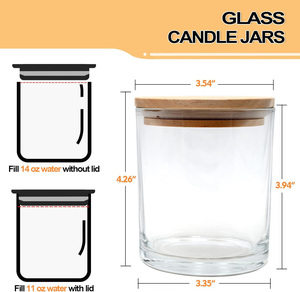 Nuevo Portavelas de Vidrio Transparente Personalizado, Colorido, Reutilizable y Ecológico para Pascua y Navidad, con Tapa de Madera, Bambú o Metal para Bares - Product Image 2