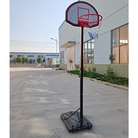 Meilleur Offre Spéciale Extérieure OEM VIE Réglable Portable Tube Carré Cerceau de Basket-Ball Avec Roue
