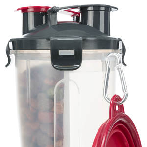 Comederos y Bebederos Dobles de Plástico para Mascotas de 0.35L, 2 Contenedores de 0.35 L/11 oz/23 cm para Comida y Agua - Product Image 4