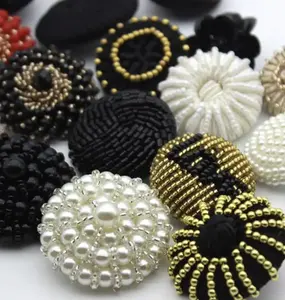 High Quality Plastic Knitted Pearl Buttons for Women Coat