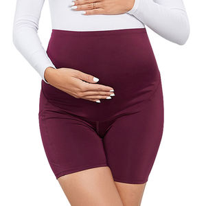 Vestido <span class=keywords><strong>de</strong></span> <span class=keywords><strong>embarazada</strong></span> Leggings <span class=keywords><strong>de</strong></span> yoga Cintura alta Gimnasio Pantalones cortos Fitness Tallas grandes Mujeres Maternidad Bicicleta Pantalones cortos con bolsillos - Product Image 3