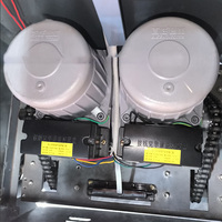 Puerta Automática Retráctil de Alta Calidad, Ecológica y Duradera, con Control Remoto, de Aluminio, para Entrada de Apartamentos, Gimnasios, Centros Comerciales, Fábricas y Uso Gubernamental