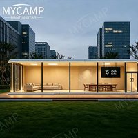 Maison modulaire en acier préfabriquée sur mesure, style cabane Apple, structure en acier, maison mobile de glamping, mini-maison