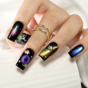 ZRKGEL Fournisseurs de produits pour ongles, Gel magnétique effet œil de chat Galaxie 7 couleurs, Gel à ongles OEM pailleté scintillant, Soak Off, pour Nail Art en gros pour salons - Product Image 2