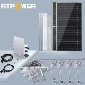 Spot Snelle Schip Complete Set 600W Balkon Stroomopwekking Batterij Systeem Fotovoltaïsche 800W 1200W Micro Omvormer Voor Thuisgebruik