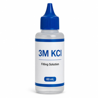 Solution de remplissage d'électrodes KCl 3M compatible Orion ROSS 810007 5x60mL pour Thermo Orion