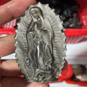 Cristal <span class=keywords><strong>de</strong></span> Obsidiana Natural <span class=keywords><strong>de</strong></span> 78 mm, Tallado <span class=keywords><strong>de</strong></span> la Virgen María, Piedra Preciosa Curativa, en Venta - Product Image 6