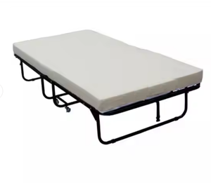 Portable Single Double Foldout Cot Thick Memory Foam Mattress <strong>Foldaway</strong> Guest <strong>Bed</strong> Frame for Home Sofa <strong>Bed</strong> for Living Room <strong>Bed</strong> - Product Image 5