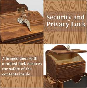 Venta al por mayor de madera de <span class=keywords><strong>pino</strong></span> personalizada estilo religioso urna de madera con sugerencias de donación - Product Image 5