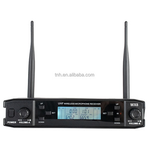 TNH-Micrófono de Karaoke inalámbrico <span class=keywords><strong>profesional</strong></span> <span class=keywords><strong>PM</strong></span>- WX8 Sistema de micrófono inalámbrico de mano UHF de 2 canales para puesta en escena - Product Image 6