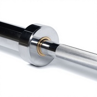Barre droite de musculation de haute qualité avec moletage central pour équipement de gym, squats, exercices de musculation et développé couché avec haltères