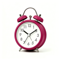 Jam Alarm Klasik Bentuk Lonceng Ganda Dalam Casing Logam