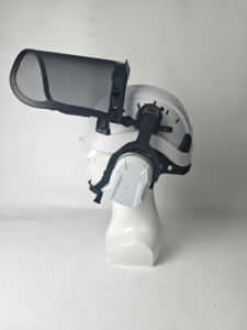 <span class=keywords><strong>Casque</strong></span> de sécurité forestier HBC blanc avec visière en maille métallique, réduction du <span class=keywords><strong>bruit</strong></span>, protège-oreilles noirs, <span class=keywords><strong>casque</strong></span> de protection pour le travail du bois - Product Image 3
