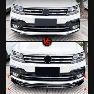 Divisor de Labios Delantero de Fibra de Carbono ABS Deportivo para VW Tiguan MK2 <span class=keywords><strong>R</strong></span> Line 2017-2020, Kit de Parachoques FEIXIAN - Product Image 6