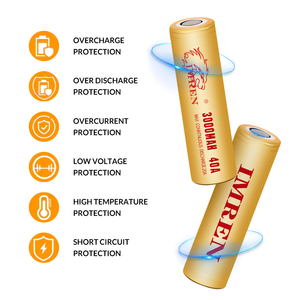 Imren <span class=keywords><strong>18650</strong></span> 3,7 V 3000mAh 40A Batería de descarga de alta velocidad Célula de batería de iones de litio - Product Image 4
