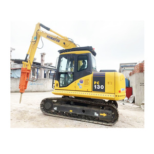 Excavatrice utilisée de chenille avec le marteau de briseur, PC130-7 de l'excavatrice PC130 de KOMATSU - Product Image 1