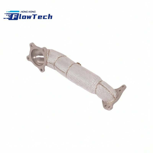 ท่อดาวน์ไปป์ FlowTech คุณภาพสูง ผลิตจากสแตนเลส T304 พร้อมแผ่นกันความร้อน สำหรับ Honda Civic รุ่นที่ 10 เครื่องยนต์ 1.5T L15B7 แบบยึดติดโดยตรง - Product Image 1