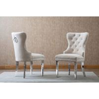 2022 nouvelle chaise tuftée grise de velours de luxe de jambe d'acier inoxydable moderne pour des meubles de salle à manger