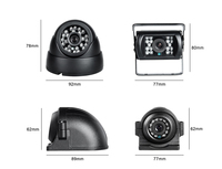 8 canaux GPS 1080N AHD surveillance en temps réel Mobile HDD DVR caméra Kit avec 6 caméras IR pour camion/Bus/Van/RV