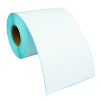 Étiquettes en papier recyclables thermiques 100 x 150 mm, adhésives, imperméables, résistantes à l'huile et à l'alcool, autocollants de haute qualité, personnalisables en rouleau