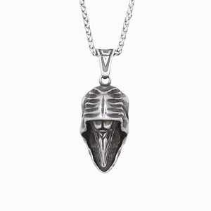 Yunnique Collar de Acero Inoxidable con Colgante de Cuervo Vikingo Nórdico Vintage para Hombre, Colgante con Forma de Animal, Cadena para Suéter, Regalo - Product Image 5