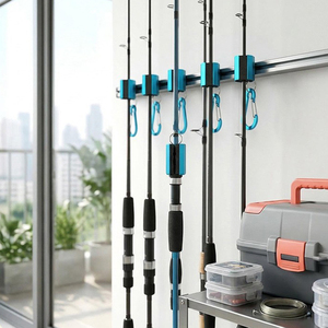 Support de <span class=keywords><strong>canne</strong></span> à pêche portable en alliage d'aluminium et de magnésium, 3 positions, en mousse EVA haute élasticité, installation rapide, pour la pêche aux leurres - Product Image 5