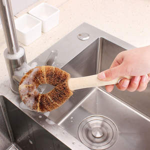 Esponjas y Cepillos de Cocina de Coco Sostenible de Alta Calidad con Logotipo Personalizado para Lavar Ollas y Limpiar el Baño - Product Image 3