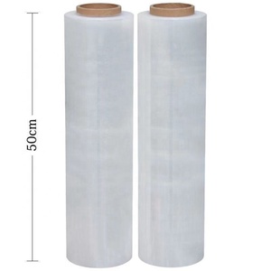 Transparent PE Stretch Film Hand Grade <b>Pallet</b> <b>Wrap</b> Soft Grocery Packing Film Roll with High Elasticity - Product Image 4