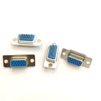 Connecteur VGA DB15 à souder, mâle/femelle, trois rangées de 15 broches, prise HDB-15P