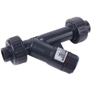 <b>PVC</b> <b>Angle</b> Check Valve Y Type One Way Stop Valve For Water Plumbing System With Rubber Seal Manual Hydraulic Control - Product Image 1