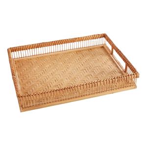 Vietnam Vente en gros Plateau de service en bambou rectangulaire Style moderne Artisanat Rotin Seagrass Salle à manger & Restaurant Plateaux de rangement - Product Image 6