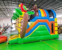 Équipement de jeu pour la cour arrière de la maison, toboggan aquatique gonflable, parcours d'obstacles gonflable avec toboggan