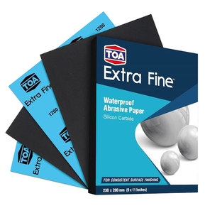 กระดาษทรายขัดเงารถยนต์ <span class=keywords><strong>TOA</strong></span> กันน้ำ ทนทาน ใช้ได้กับไม้และโลหะ ขนาดใหญ่ 10 มม. รูปทรงสี่เหลี่ยมผืนผ้า 9 x 11 นิ้ว ความละเอียด 7000 กริต ซิลิคอนคาร์ไบด์ - Product Image 1