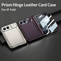 Étui Minibook pour iPhone Duo DUO en cuir PU avec fente pour stylo, protection intégrale tout-en-un avec protection de la charnière et coque en verre haute teneur en aluminium